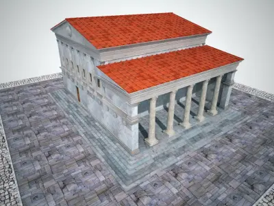Bouleterion temple 3D model