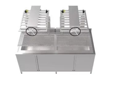 Cheese salt removal machine for kunafa 3D model