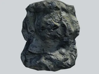 Rocky Cliff Low-poly 3D model