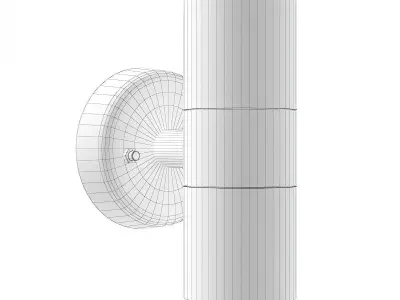 Modern Wall Exterior Lamp 3D Model 3D model