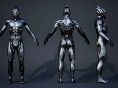 Robot Male 2 Low-poly 3D model