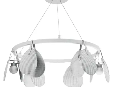 lampatron conch pendant light 01 Low-poly 3D model