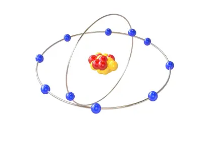 Neon Chemical Element v1 001 Low-poly 3D model