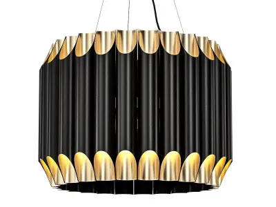 galliano gold pendant lamp 3D model
