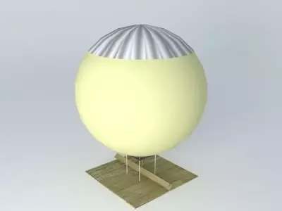 Heat lamp %26 mantle with cooling fan Free 3D model