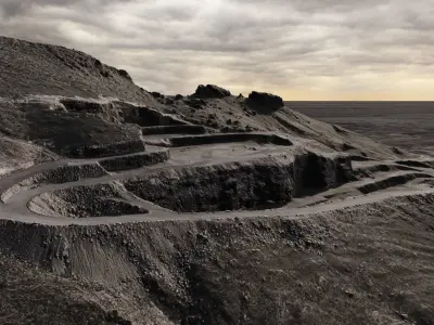 Remote Quarry Multipurpose 3D Terrain Model 3D model