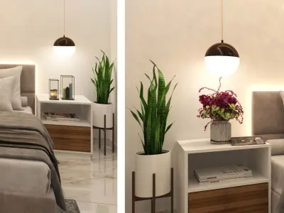  modern bedroom design 3D model