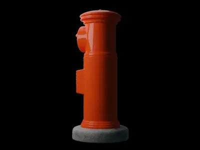 Postbox No1 Round Shape 3D model
