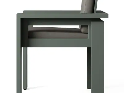 Walker Metal Outdoor Arm Chair  3D model