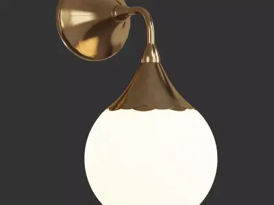 Piper Sconce Low-poly 3D model