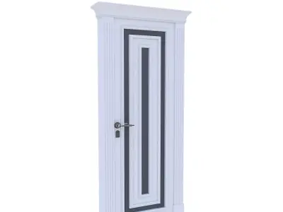 3D modern door design 04 Low-poly 3D model