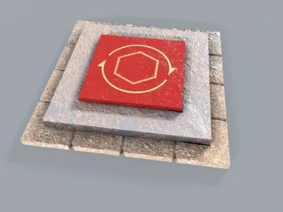 Altar  Low-poly 3D model