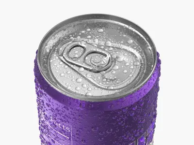  Slim Soda Can With Droplets 200ml V2 