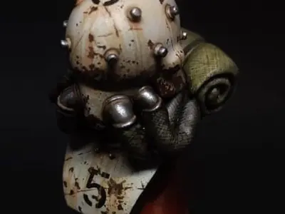 Grenadehead octopus head 3D print model