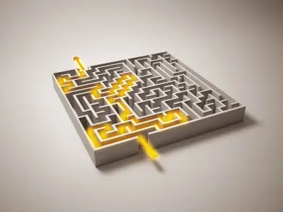 Maze model Low-poly 3D model