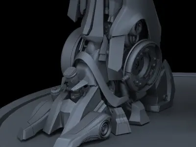 Robot transformers last knight helmet 3D model