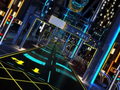 Future City HD 7 Night 3D model