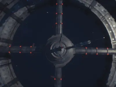 Rss Space Station Low-poly 3D model