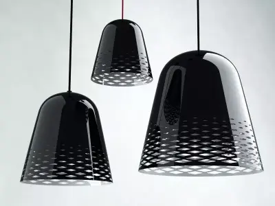 Capri pendant light with pattern 3D model