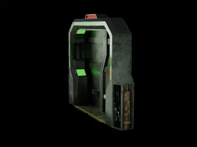 Sci-Fi Door 3D model