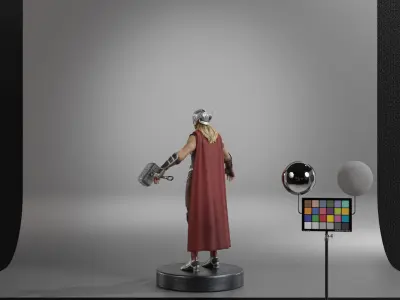 The Mighty Thor - Jane Foster Low-poly 3D model