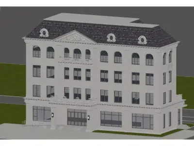 European-style architecture 3D model