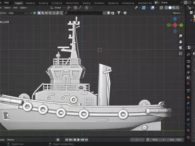 Atlas Tugboat 3D print model