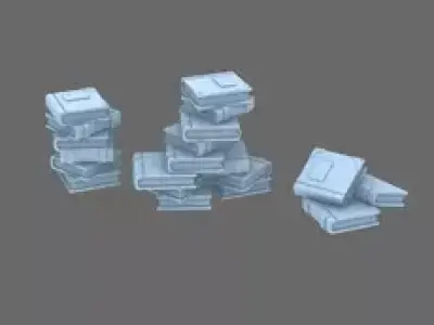 BWTF Scenics Stacked Books 3D print model