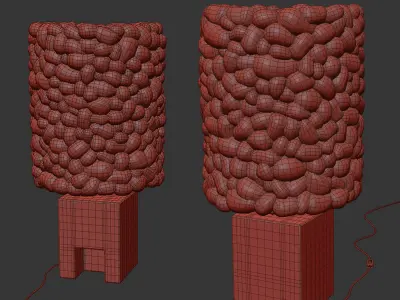 Table floor lamp  small size by Helen Loom 3D model