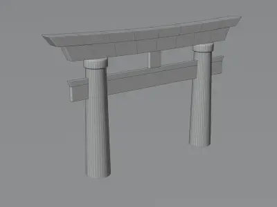 Japanese Arch Free 3D model