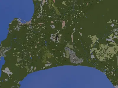 Capetown City Low-poly 3D model