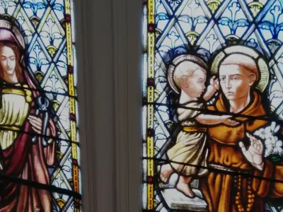 Catholic Church Stained Glass Window Low-poly 3D model