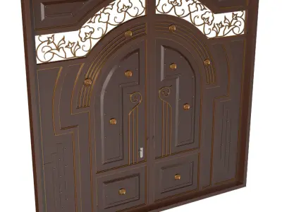 Classic Gate Low-poly 3D model