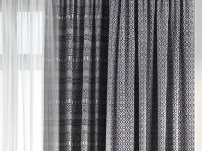 Curtain Set 136 3D model