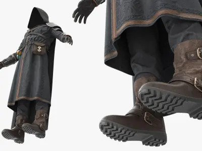  Fantasy Assassin Mage Outfit Full Body 