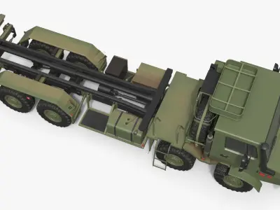  Mercedes Unimog Tactical Chassis Vehicle Green 