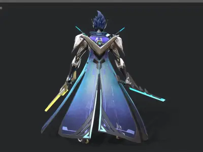 Double-edged assassin 3D model