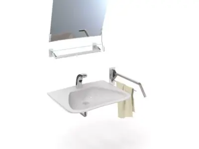 Bathroom Vanity Area 3D model