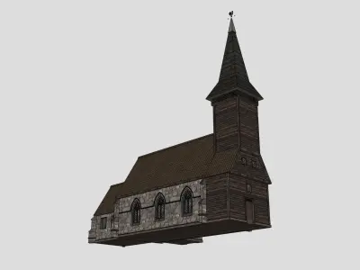 Medieval Church 15th century Free 3D model