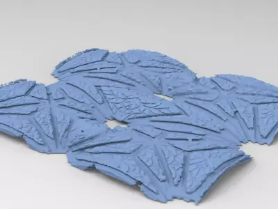 Art Deco Notra Dame cathedral Floor paneling 1  3D model