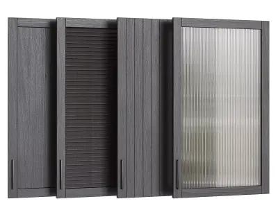 Cabinet door set 02 3D model