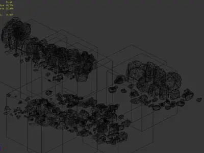 Mountain - Rock 0109 3D model