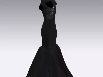 adele dress  3D model