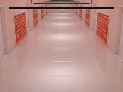 Apartment Corridor 3D model