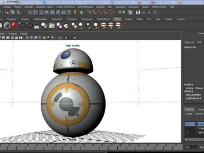 BB8 Animation 3D model