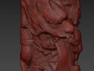 Carved stelae 3D model