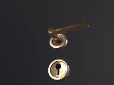 Door handle 3D Model Low-poly 3D model