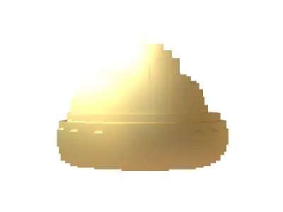 Pixel Pile of Poo v1 005 Low-poly 3D model