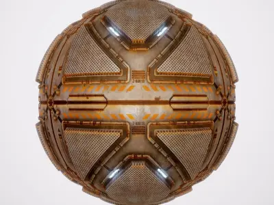 PBR Sci-Fi Texture Pack 22 Low-poly 3D model