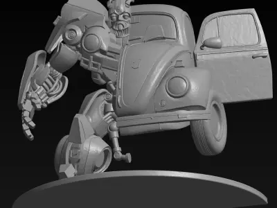 Bumblebee Transformers VW Beetle-Detailed 3D Print Model STL 3D print model